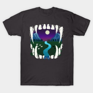 Fang landscape T-Shirt